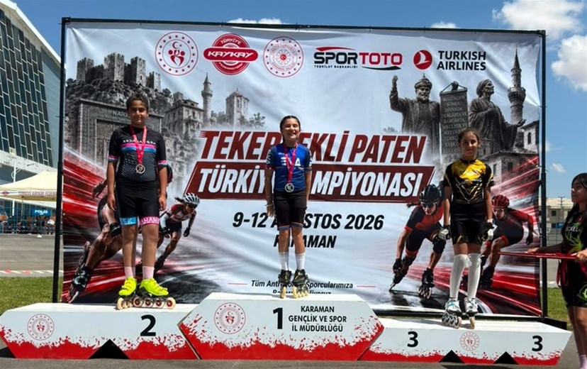 ARDAHAN’DAN TEKERLEKLİ PATEN TÜRKİYE ŞAMPİYONASI’NDA BÜYÜK BAŞARI