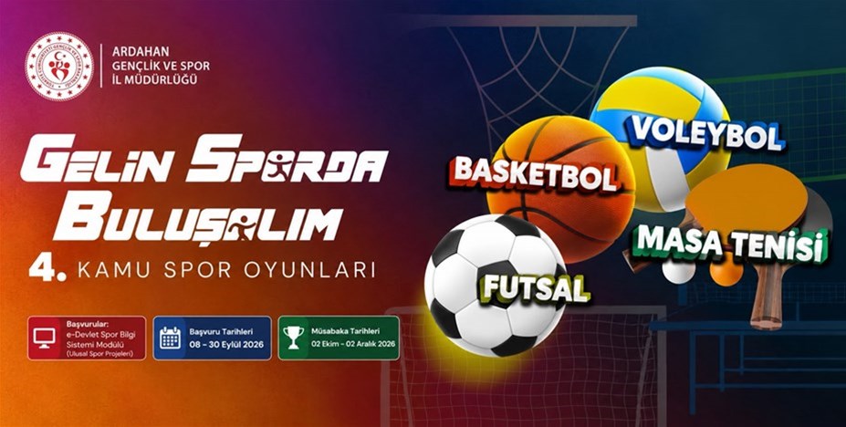 ARDAHAN’DA 4. KAMU SPOR OYUNLARI BAŞLIYOR