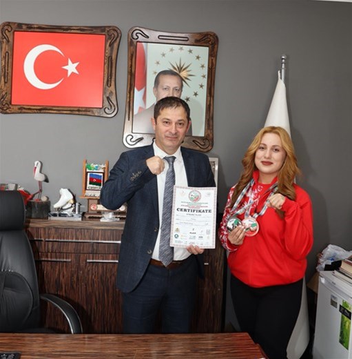 İL MÜDÜRÜMÜZ UZUNER, DÜNYA İKİNCİSİ  YILDIZ’I MAKAMINDA AĞIRLADI